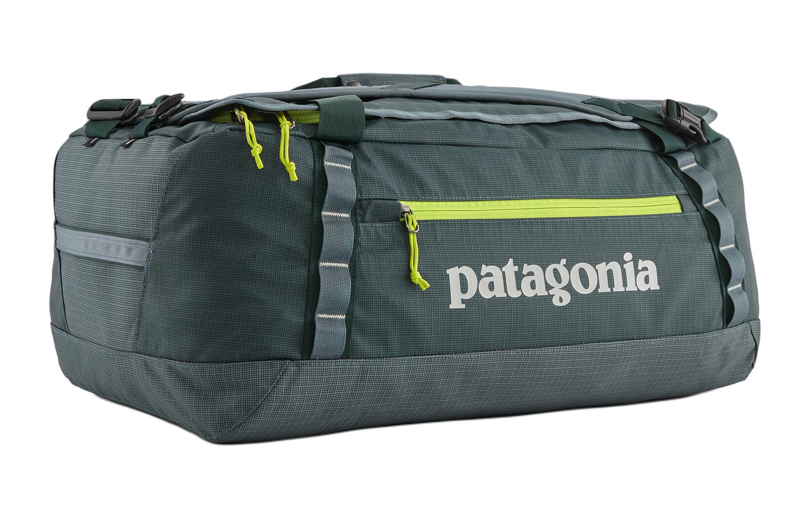 

55-литровый рюкзак-сумка дорожная сумка из переработанного полиэстера с TPU унисекс Patagonia, матовый новый зеленый