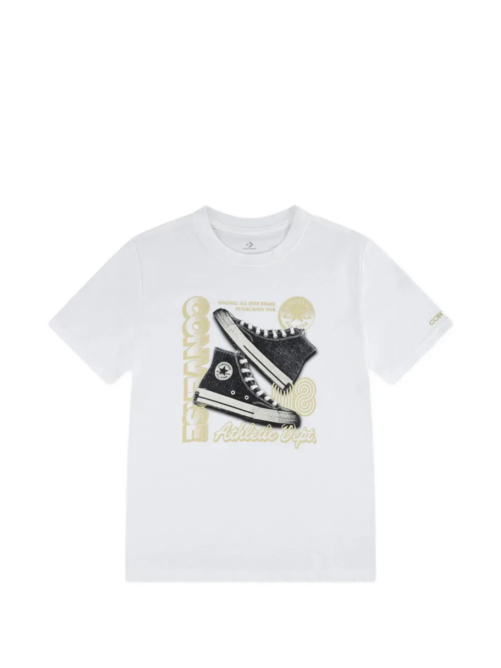 Футболка с графическим принтом Converse Kids, белый