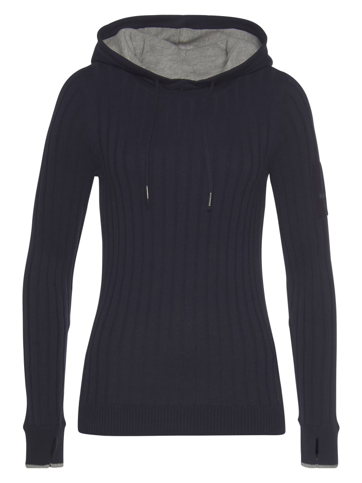 

Вязаный свитер темно-синего и светло-серого меланжа Kangaroos