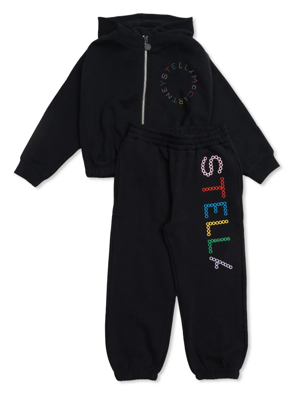 

Спортивный костюм с вышитым логотипом Stella McCartney Kids, черный