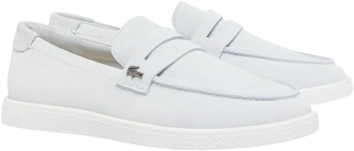 

Мужские слипоны Lacoste Cochet из замши, белый/голубой/светло-голубой