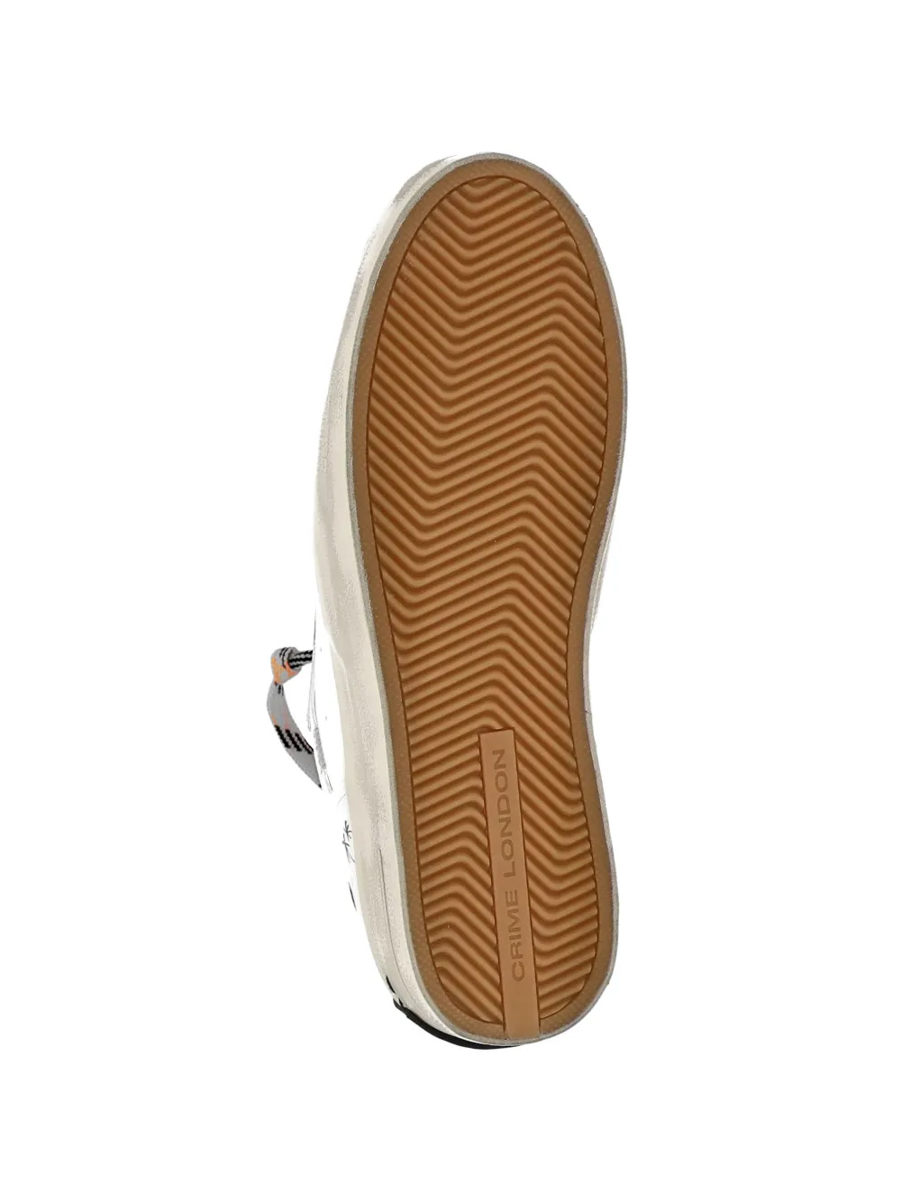 Панельные кроссовки Sk8 Deluxe на шнуровке Crime London, белый — фото 4