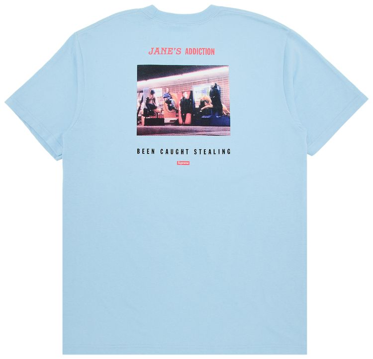 Футболка Supreme x Jane's Addiction Stealing Tee, синий — фото 2
