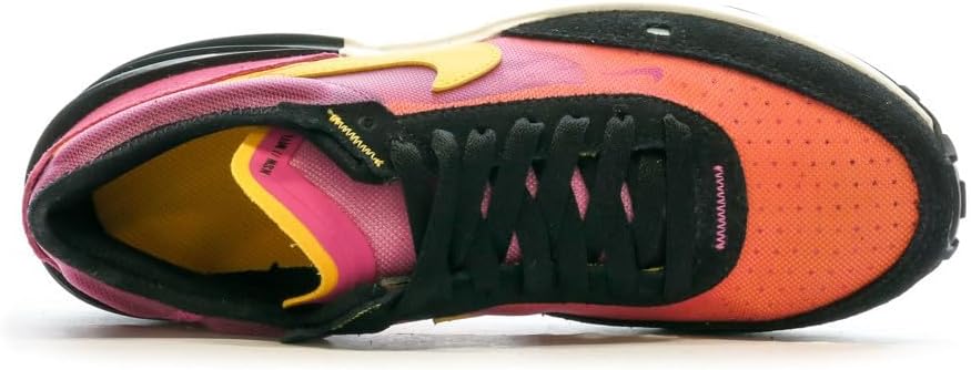 Кроссовки Nike Waffle One цвета Summit White - белый, черный, оранжевый — фото 4