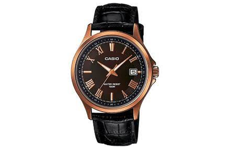 

CASIO Часы Men Standard Series Black Watch MTP-1383RL-5A, Black Gold Watch Dial