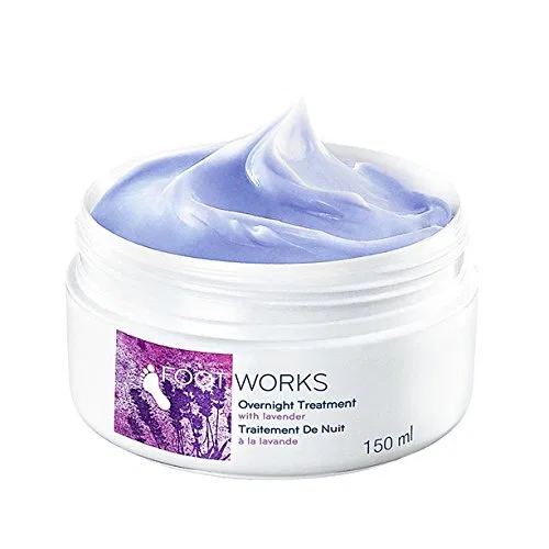 Ночной массажный крем для ног Avon Foot Works Beautiful Comforting с лавандой, 4 x 150 мл Footworks