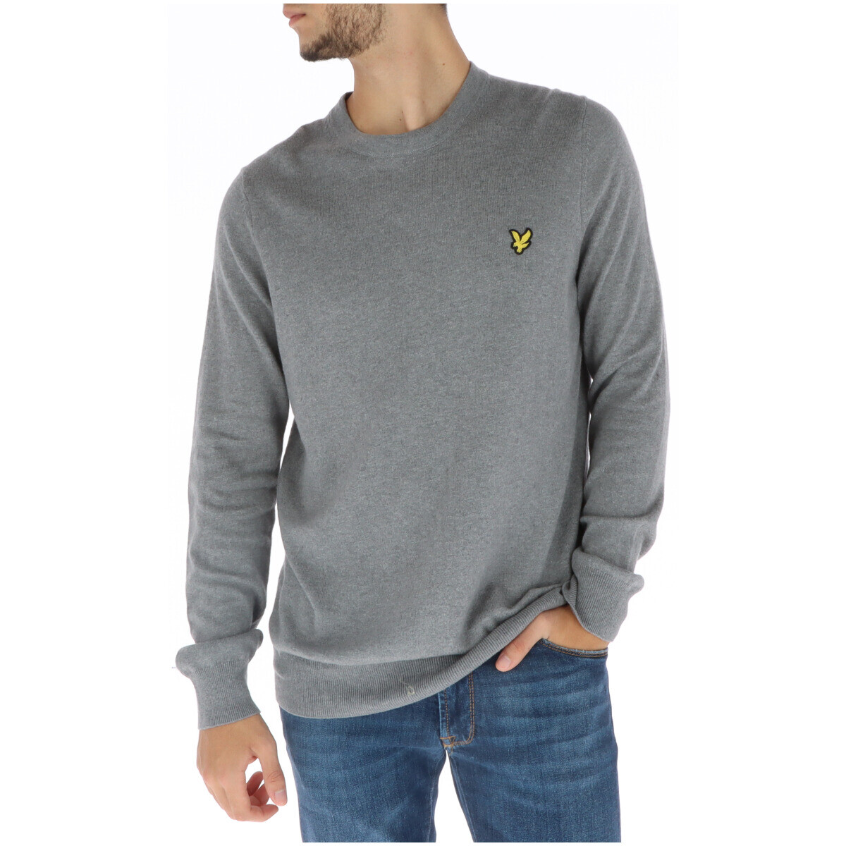 

Джемпер Lyle & Scott с круглым вырезом, серый