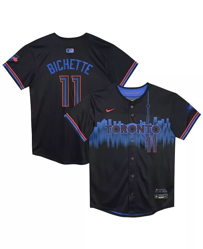 

Джерси для дошкольников Bo Bichette Navy Toronto Blue Jays 2024 City Connect Limited Player Nike, синий