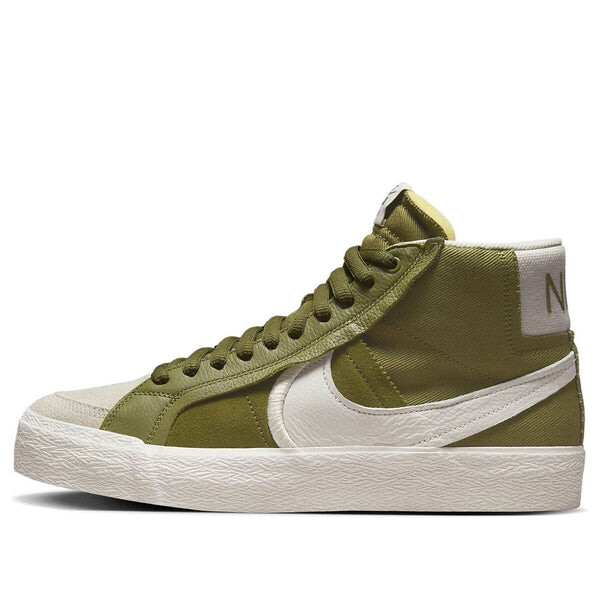 

Кроссовки zoom blazer mid premium plus sb Nike, зеленый