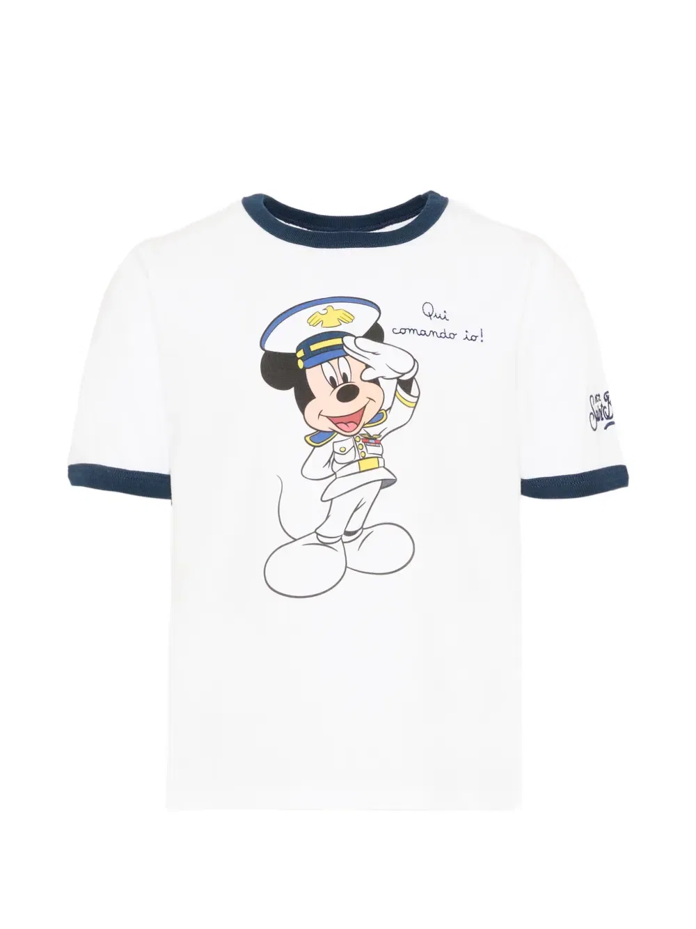 Футболка с мультяшной отделкой Mc2 Saint Barth Kids, белый