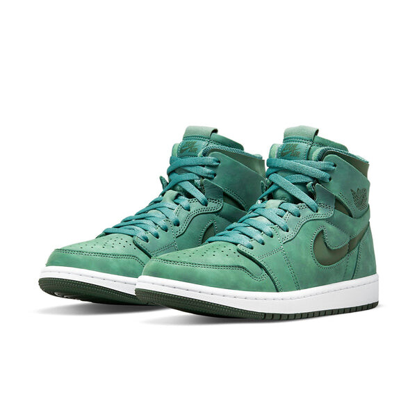 Кроссовки 1 высокие zoom комфорт Air Jordan, зеленый — фото 3