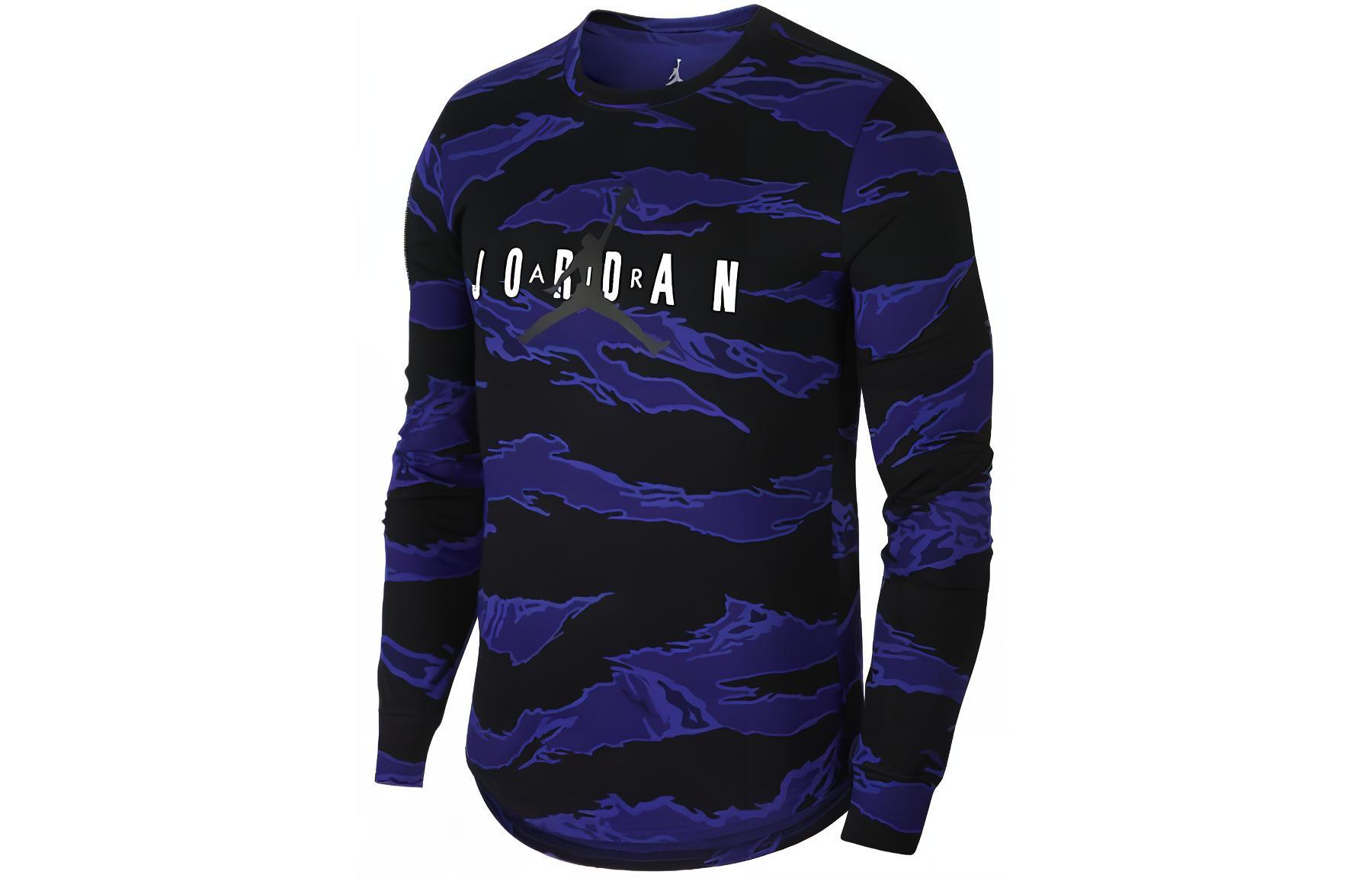 

Футболка спортивная мужская пурпурная черная разноцветная Jordan