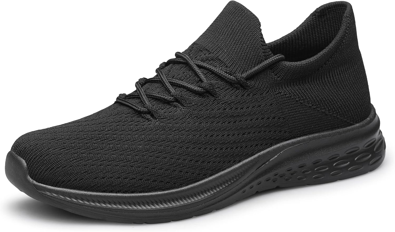 

Мужские слипоны vibdiv для прогулок - легкие дышащие повседневные кроссовки из сетки с противоскользящей подошвой, удобные кроссовки для мужчин, черный