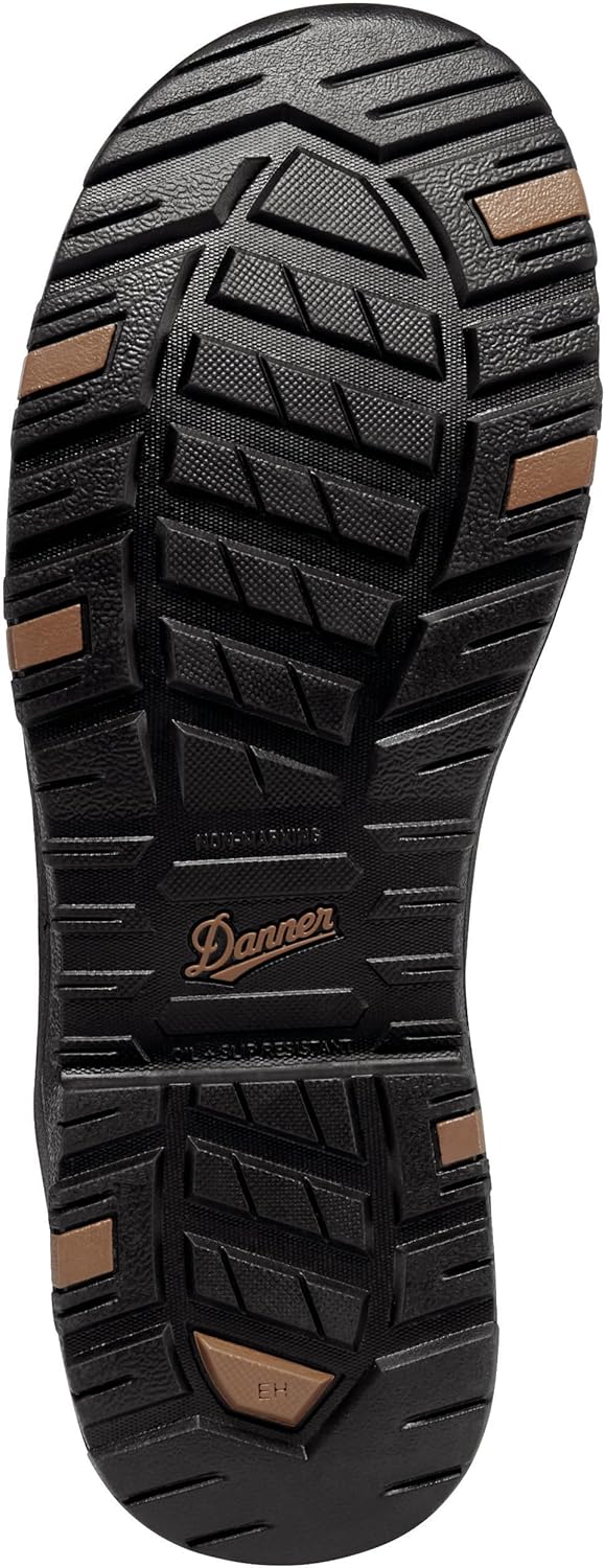 Мужские ботинки Danner Caliper 6 коричневые MET AL - прочная рабочая обувь с повышенным комфортом и поддержкой для сложных условий — фото 4