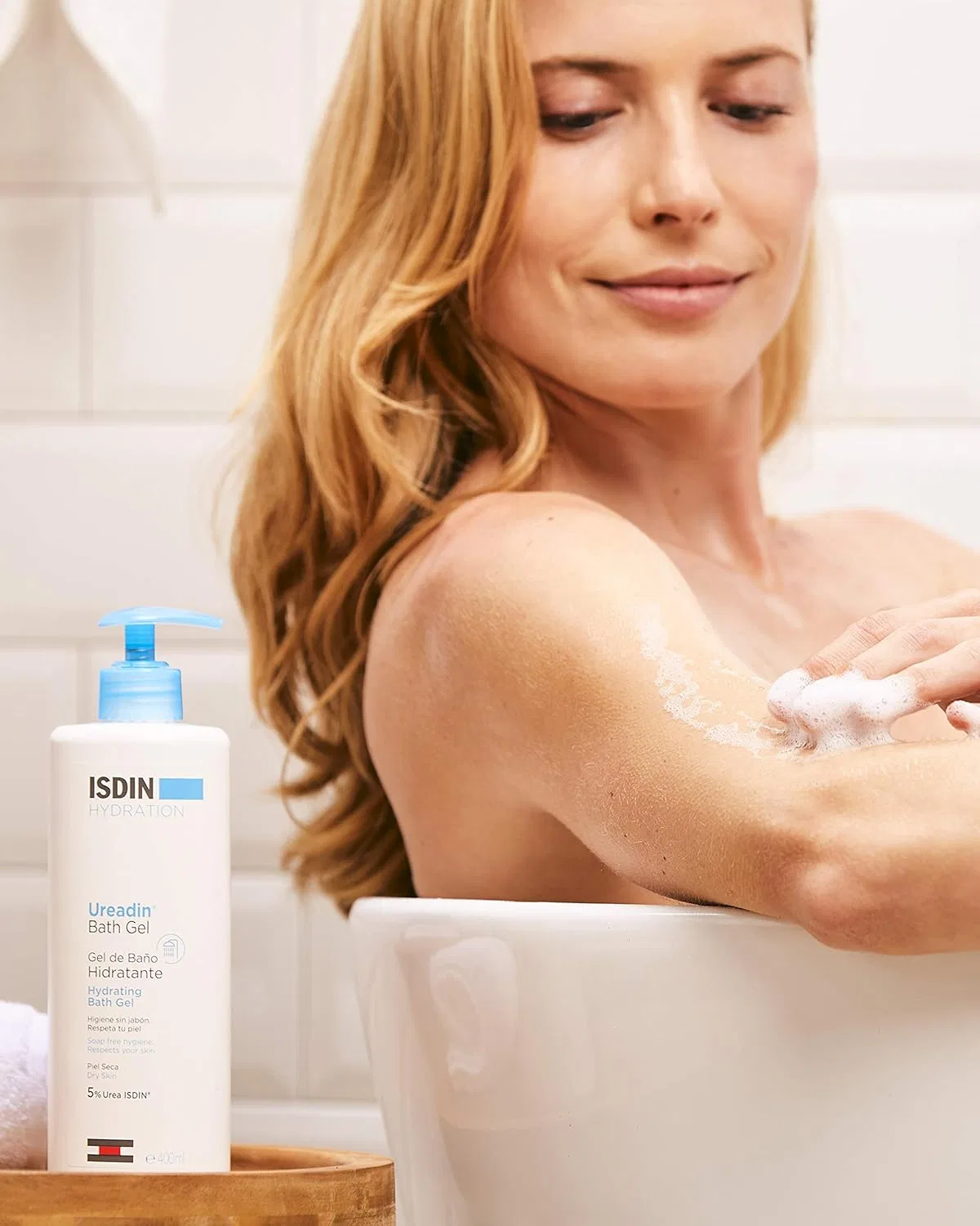 Гель для душа «Ureadin Bath Gel» для сухой кожи от Isdin Isdin, White — фото 4