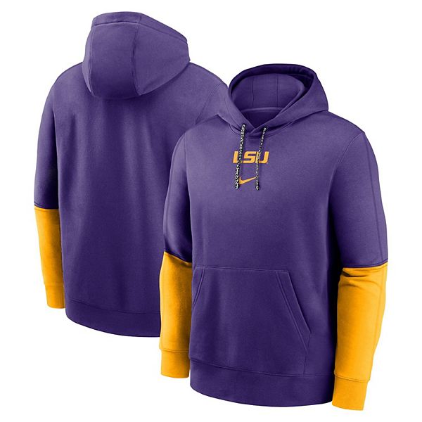 Мужской фиолетовый/золотой худи sideline club lsu tigers Nike