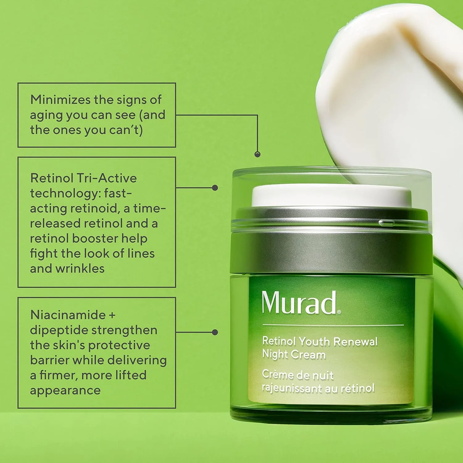 Murad Target Wrinkles набор из 3 предметов: сыворотка с ретинолом, корректор морщин, ночной крем с ретинолом - предотвращает и уменьшает морщины, увлажняет и укрепляет кожу — фото 4