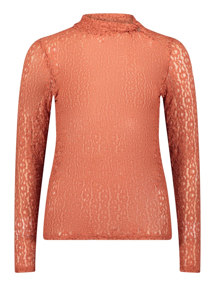 

Рубашка с длинными рукавами и воротником терракотового цвета CARTOON