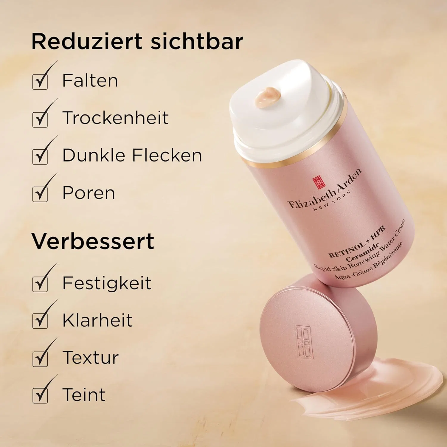 Крем для лица Elizabeth Arden — С ретинолом Retinol + HPR Ceramide Water Cream — фото 3