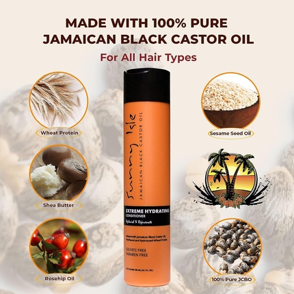 Кондиционер Extra Dark Jamaican Black Castor Oil Extreme Hydration & Detangling 355ml — фото 3
