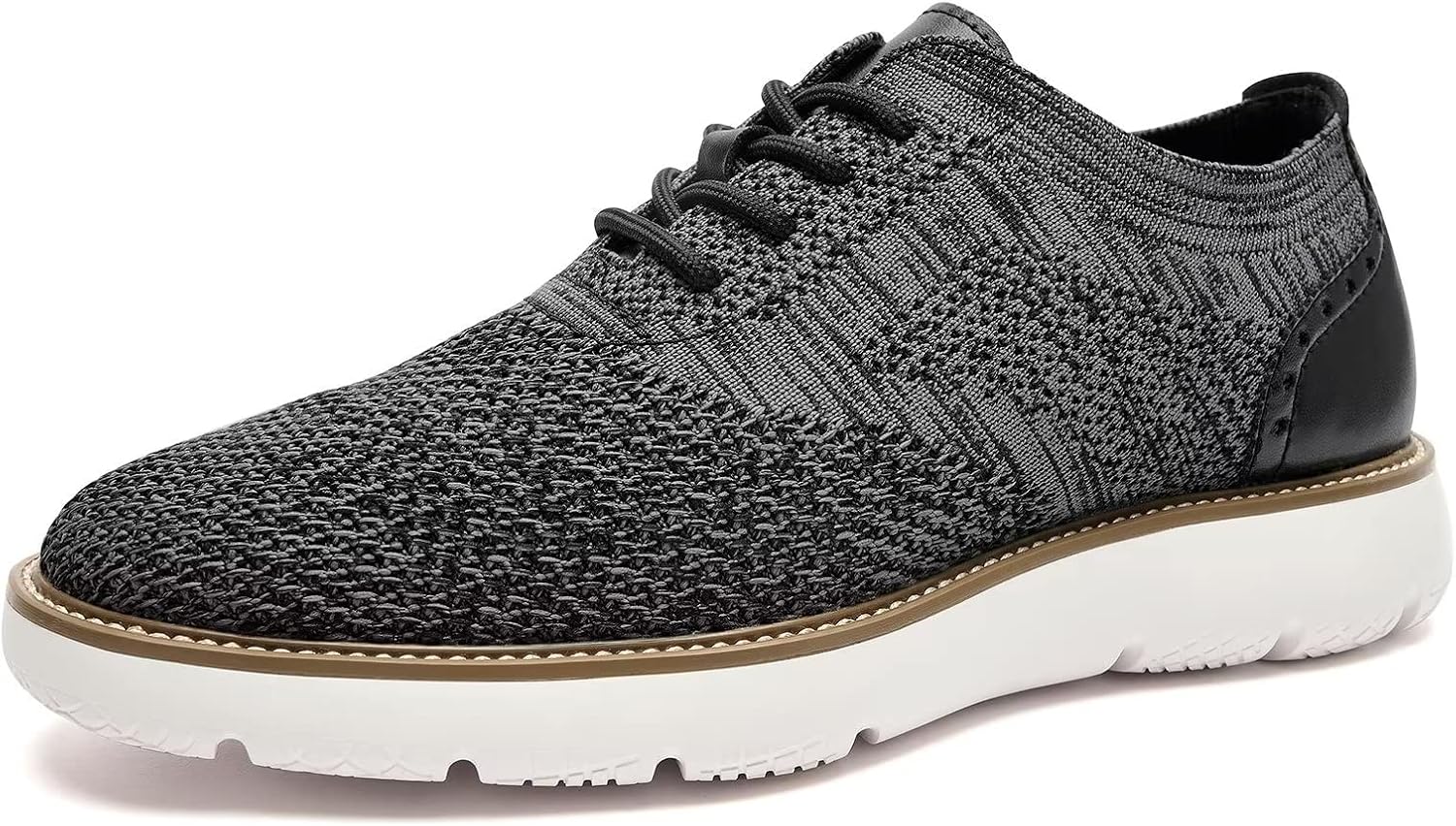 

Мужские повседневные кроссовки и классические туфли - комфортные классические кроссовки с сетчатой текстурой, легкие, дышащие, формальные оксфорды для бизнеса Ryika, черный