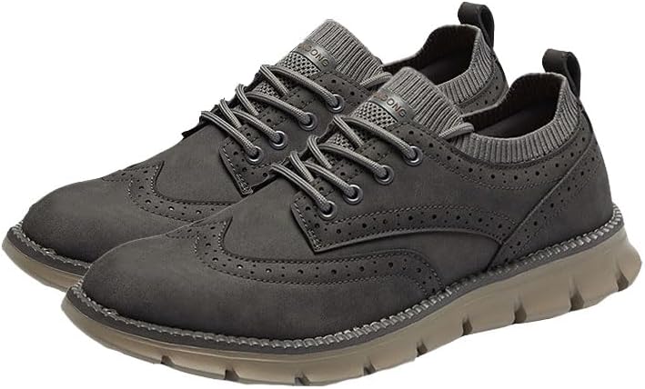 

Мужские туфли Деловые кроссовки Повседневная обувь Броги Оксфорды Слипоны Лоферы Odipon, серый