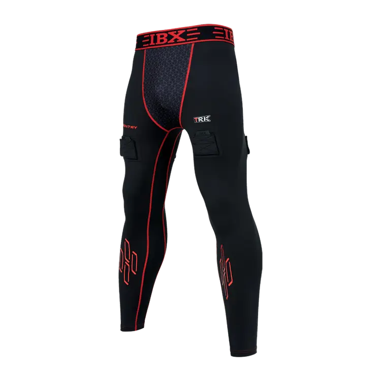 

He Jiagong Детский хоккейный комплект Quick-Dry, черно-красный, размер M (рост 125-140 см)