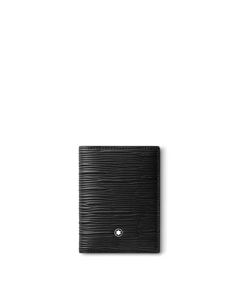

Черная кожаная визитница унисекс Montblanc, чёрный