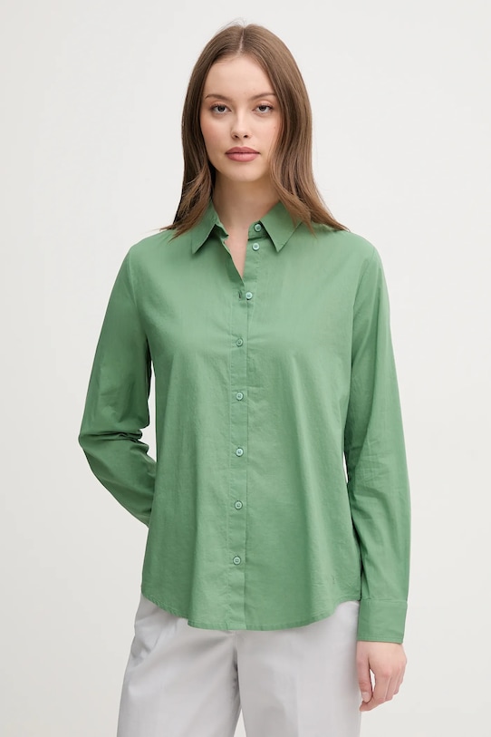 

Хлопковая рубашка United Colors Of Benetton, зеленый