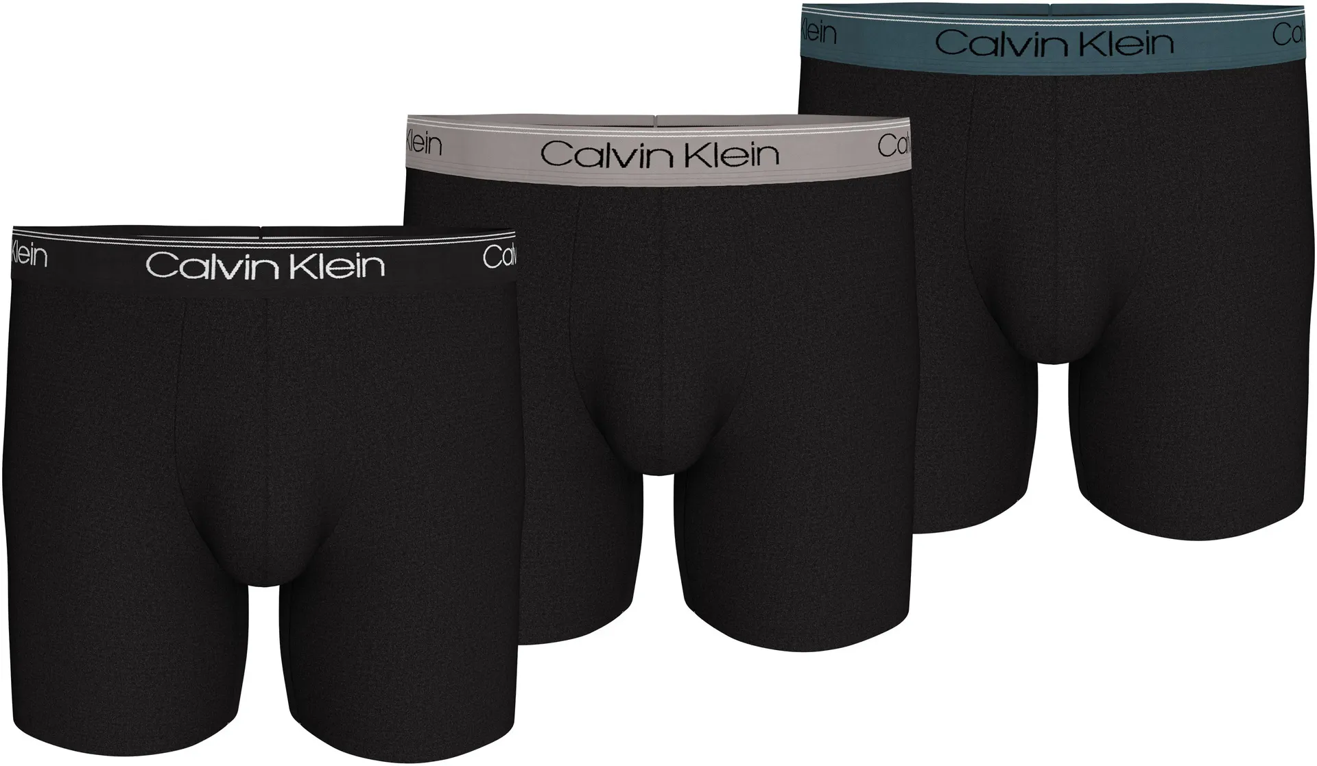 

Боксеры Calvin Klein Underwear "BOXER BRIEF 3PK" (3 шт. в упаковке), с удлиненными штанинами и эластичным поясом с логотипом, черный