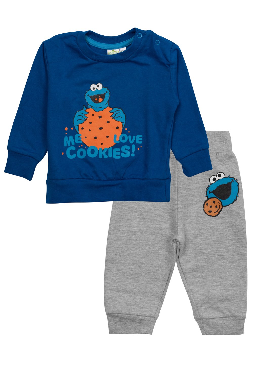 

Толстовка SET-KRÜMELMONSTER UNISEX MI Sesamstrasse, цвет grau/blau