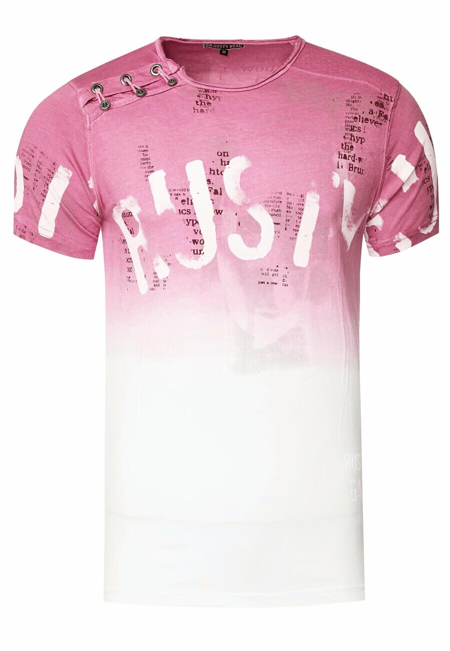 

Классическая футболка Rusty Neal Shirt, цвет rose/white