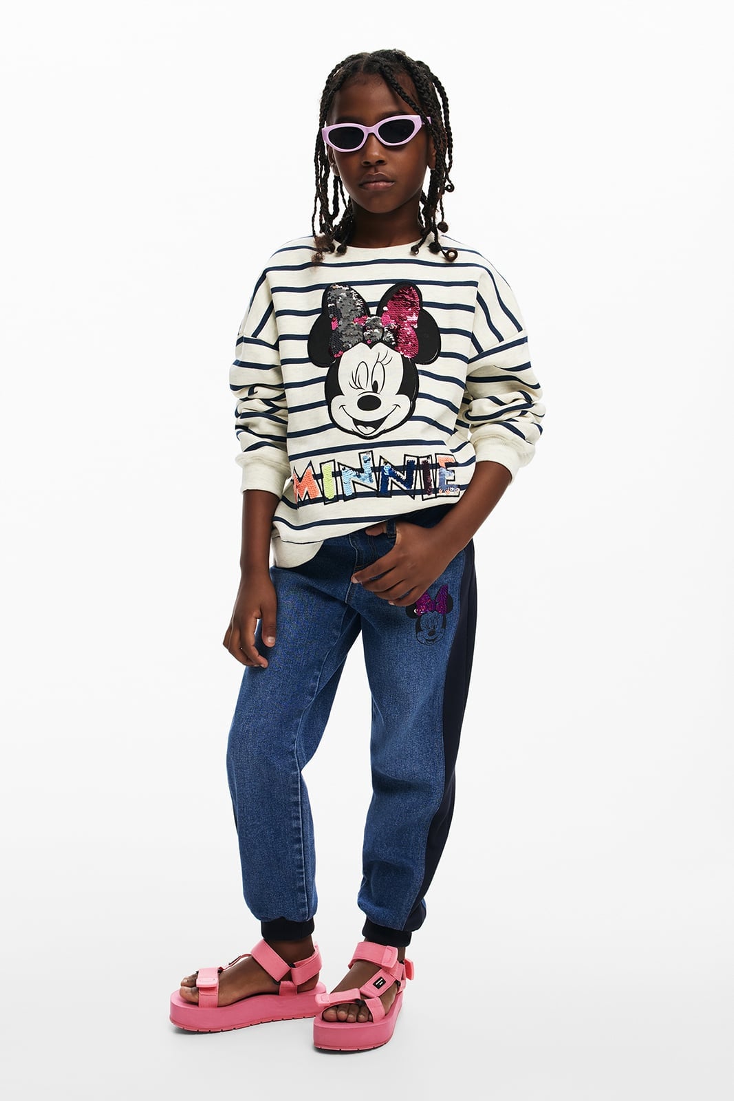 Комбинированные спортивные штаны Desigual, Blue/5030
