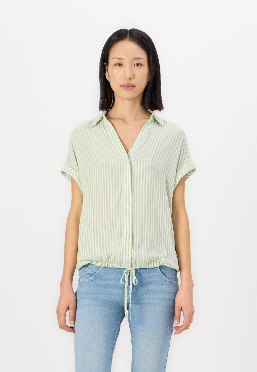 

Блуза TOM TAILOR STRIPED SHORTSLEEVE, True Green White/Green