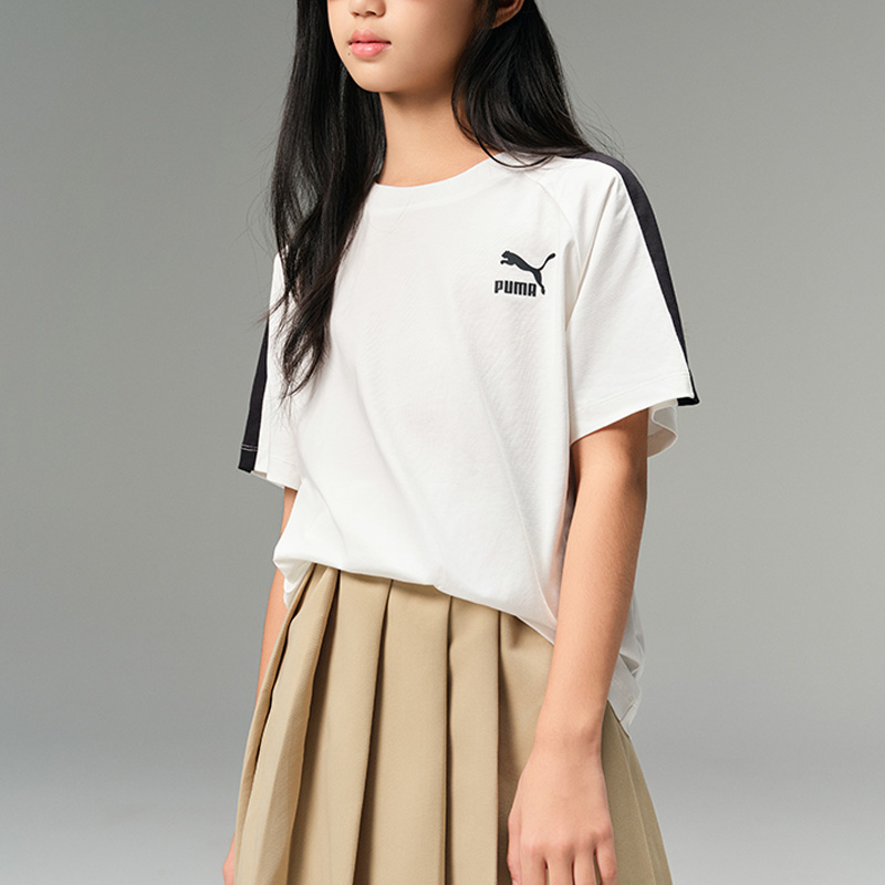 PUMA Футболка Sportstyle Collection T7 Raw White Kids' — фото 3