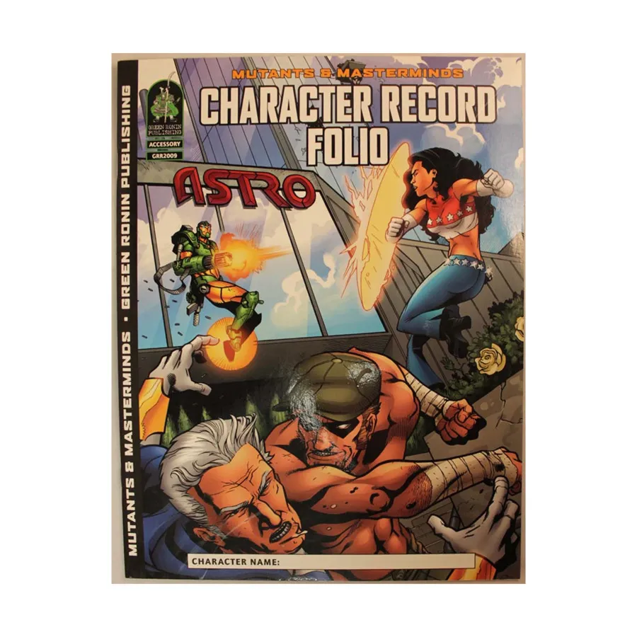 

Character Record Folio, Mutants & Masterminds (d20) (1st Edition), мягкая обложка