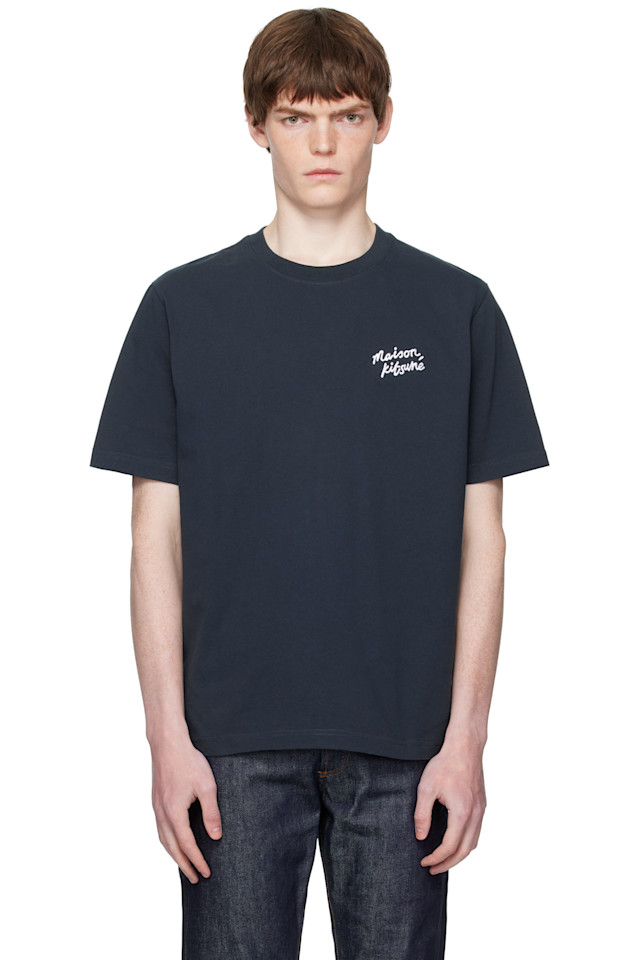 

Футболка Comfort с надписью от руки Maison Kitsune Maison Kitsuné, мультиколор