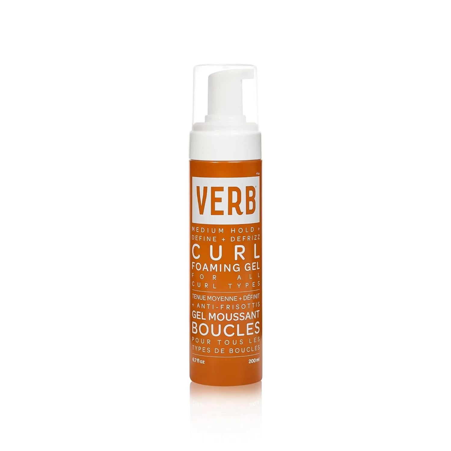 VERB Curl Foaming Gel - пенка для укладки против пушистости, для волн, локонов и кудрей, фиксирует и подчеркивает, средняя фиксация, веганская, без парабенов и вредных сульфатов 198 мл (1 шт.)