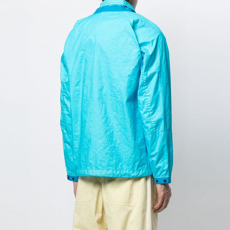 Куртка мужская Stone Island на молнии, морской — фото 3