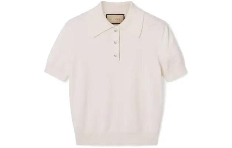 

Рубашка поло женская цвета слоновой кости Gucci