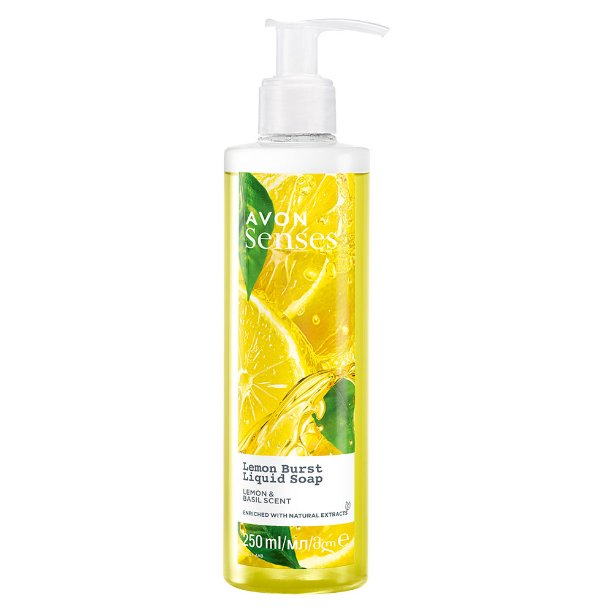 

Avon Senses, Lemon Burst, жидкое мыло для рук, лимон и базилик, 250 мл