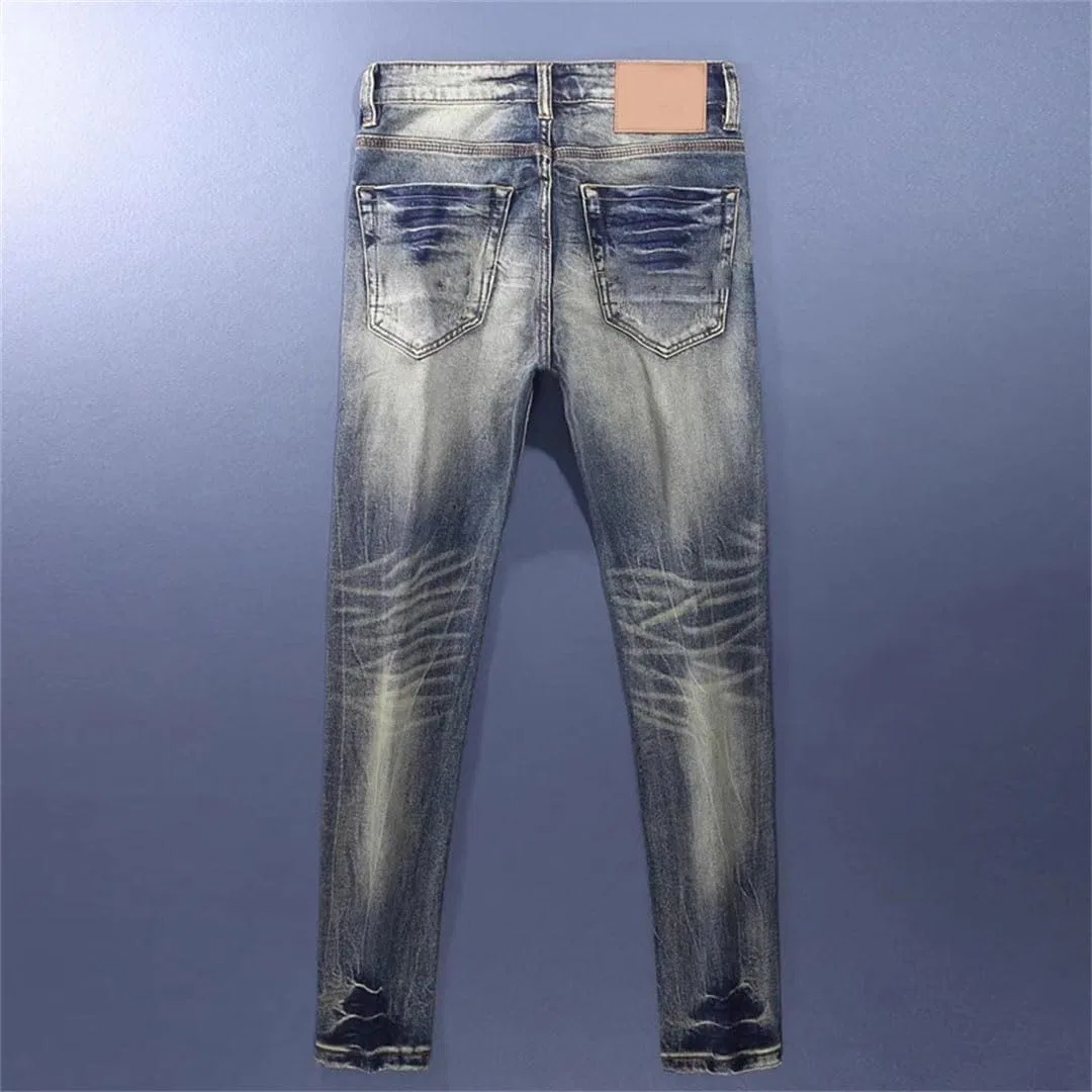 Джинсы stretch, Retro Washed Blue — фото 4