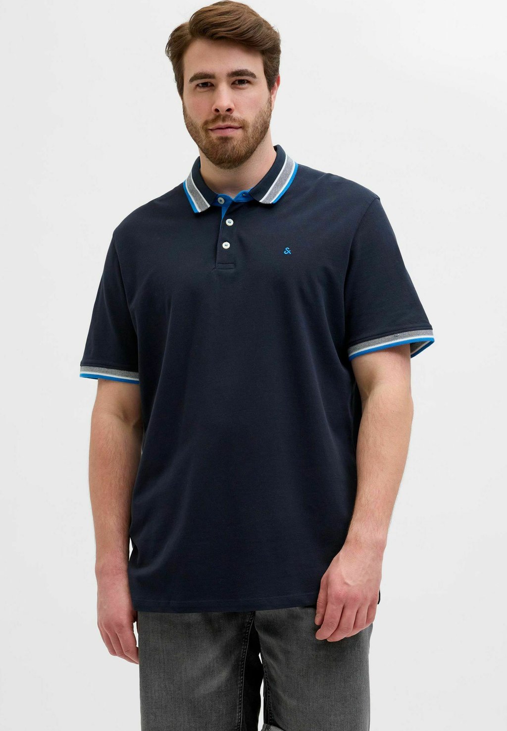 

Рубашка поло JJEPAULOS NOOS Jack & Jones, темно-синий