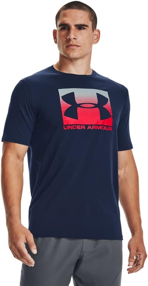 

Мужская футболка с коротким рукавом и большим логотипом Under Armour, Academy Blue (408)/Red, Красный, Мужская футболка с коротким рукавом и большим логотипом Under Armour, Academy Blue (408)/Red