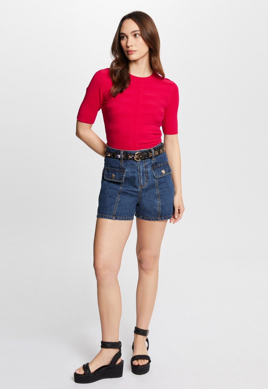 

Базовая футболка SHORT SLEEVES Morgan, цвет Mottled Pink