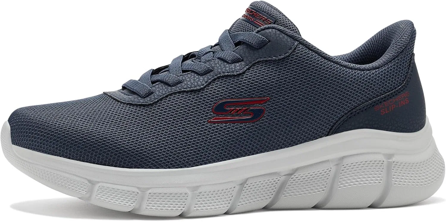 Мужские слипоны Skechers Bobs B Flex Glacial Edge, Dark Navy Blue