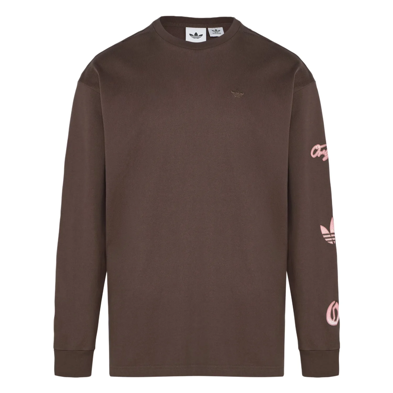 Футболка Top GFX LS мужская Adidas Originals, коричневый