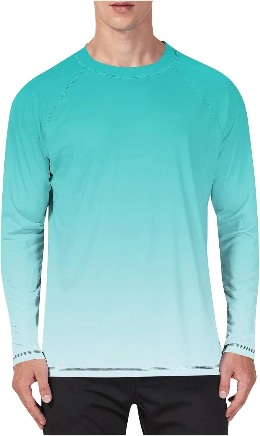 

Футболка с длинным рукавом Big and Tall для мужчин Gradient Crew Neck