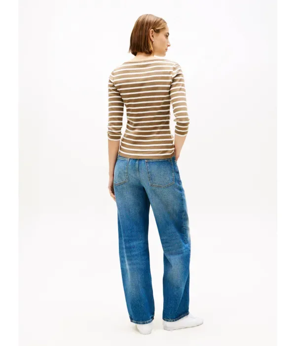Новая блузка CODY slim fit Tommy Hilfiger, коричневый — фото 3
