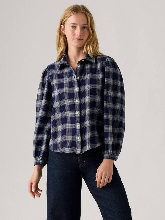 

Путешествие в клетчатой рубашке Western Levi's, Blue/White